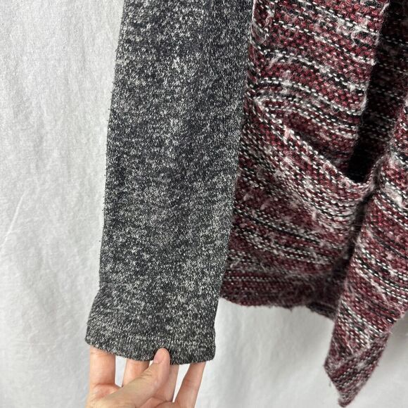 Lucky Lotus Lucky Brand Waterfall Wool Blend Knit Cardigan Sweater Womens M - Picture 7 of 13